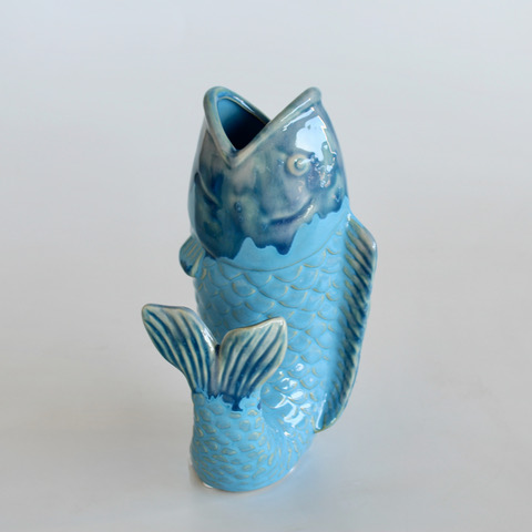 Light Blue Ceramic Fish